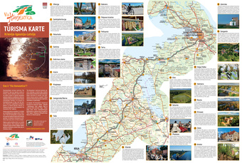 Via Hanseatica Plus tūrisma karte : Krievija-Igaunija-Latvija 