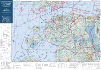 Eesti aeronavigatsiooniline kaart = Estonian aeronautical chart
