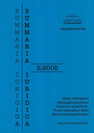 Summaria Iuridica ; 2 2005