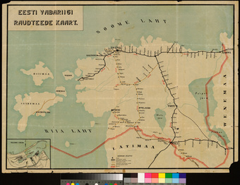 Eesti Vabariigi raudteede kaart