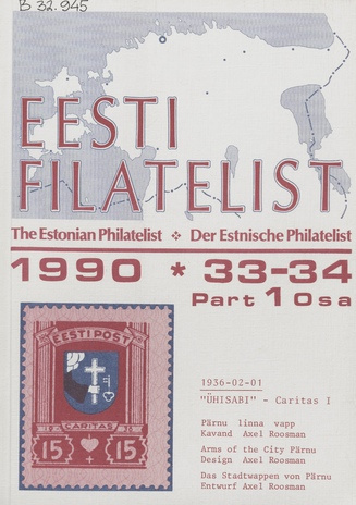 Eesti filatelist = The Estonian philatelist ; 33/34 1990