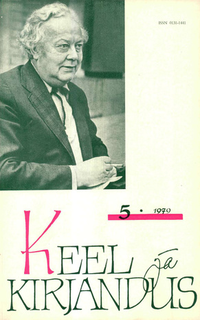 Keel ja Kirjandus ; 5 1979-05