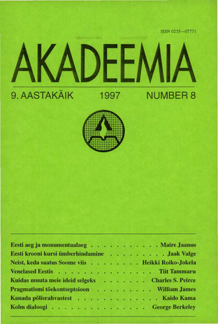 Akadeemia ; 8 1997