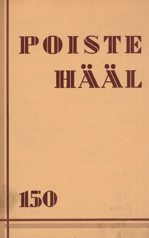 Poiste Hääl ; 150 1939-05-26