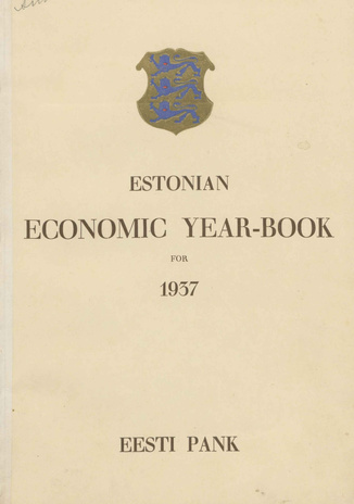 Estonian economic year-book for 1937