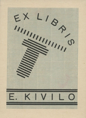 Ex libris E. Kivilo 