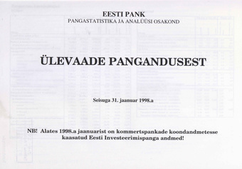Ülevaade pangandusest ; 1998-01-31