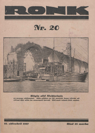 Ronk : perekonna ajakiri ; 20 (176) 1927-10-15