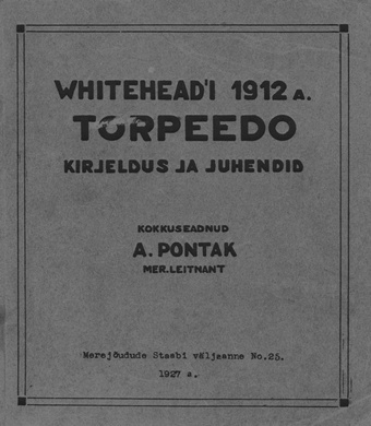 Whitehead'i 1912 a. torpeedo kirjeldus ja juhendid 