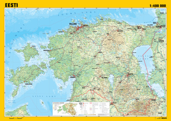 Eesti : [üldgeograafiline seinakaart] 
