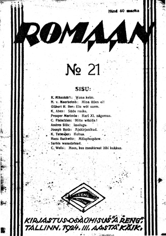 Romaan ; 21 1924