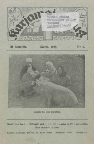 Karjamajandus ; 3 1928-03