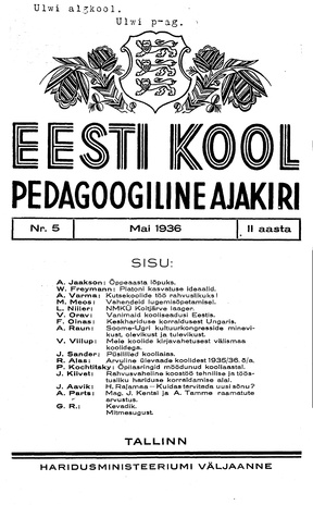 Eesti Kool ; 5 1936-05