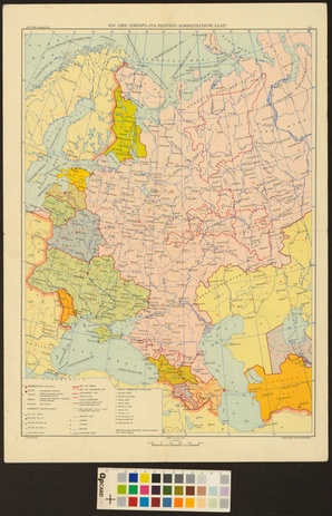 NSV Liidu Euroopa-osa poliitilis-administratiivne kaart