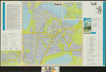 Tallinn : Stadtplan für Touristen 
