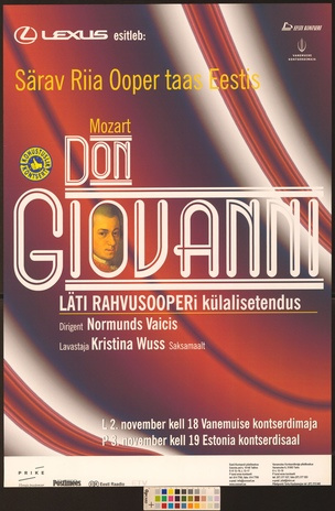 Don Giovanni : Läti Rahvusooperi külalisetendus 