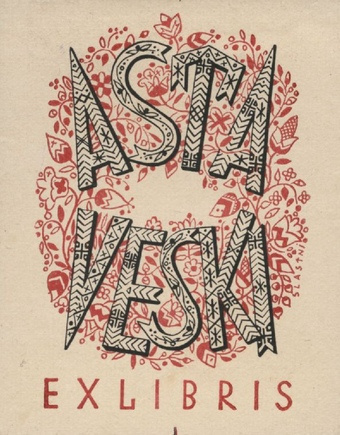 Asta Veski ex libris 