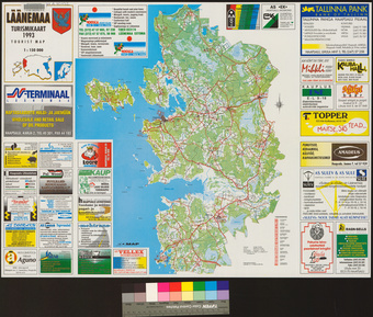 Läänemaa : turismikaart = tourist map : 1993 