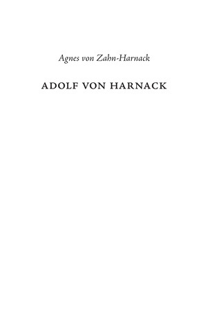 Adolf von Harnack 
