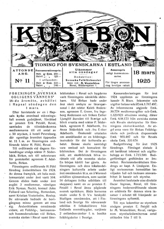 Kustbon ; 11 1925
