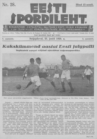 Eesti Spordileht ; 28 1929-07-25