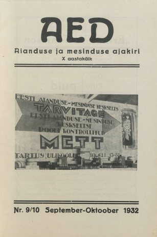 Aed : aianduse ajakiri ; 9-10 1932-10