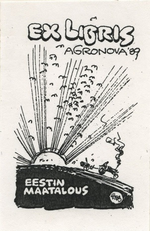 Ex libris Agronova '89 