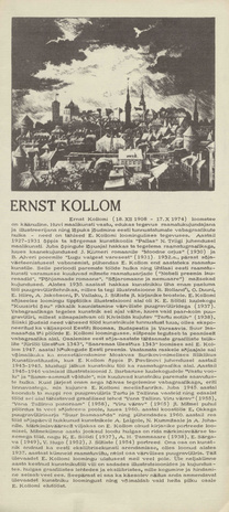 Ernst Kollom : tööde näitus : näituse kataloog
