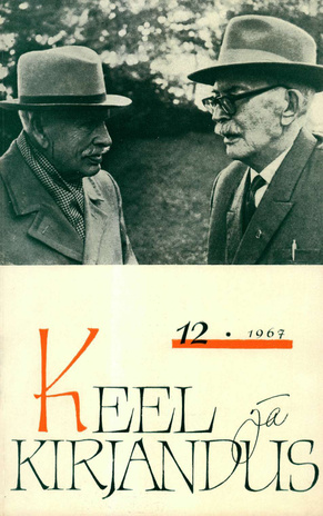 Keel ja Kirjandus ; 12 1967-12