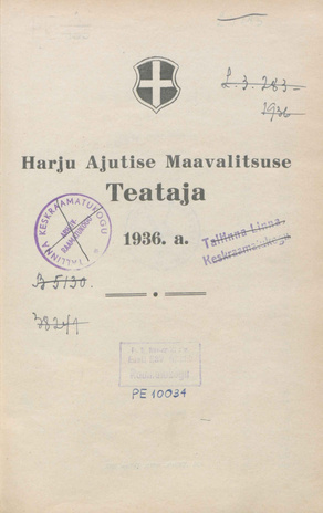 Harju Maavalitsuse Teataja ; 1 1936-01-21