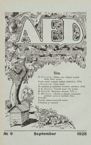 Aed : aianduse ajakiri ; 9 1925-09