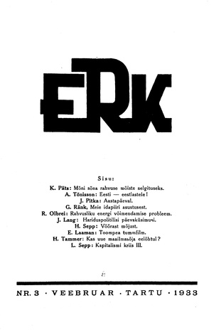 ERK ; 3 1933-02