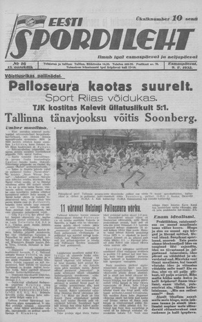 Eesti Spordileht ; 16 1932-05-09