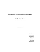Digitaalallkirja juurutamine riigiasutustes : strateegiline plaan