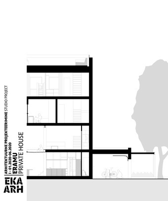Eramu : arhitektuurne projekteerimine II = Private house : studio project II 