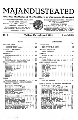Majandusteated ; 9 1939-02-28