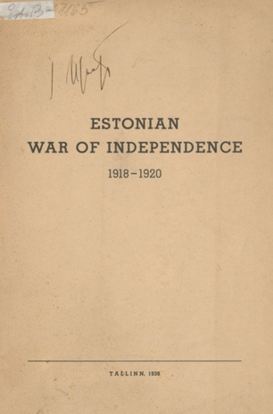 Estonian War of Independence 1918-1920