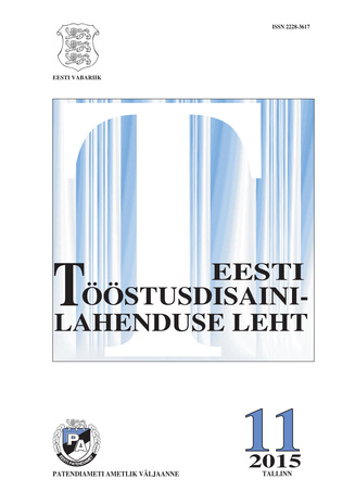 Eesti Tööstusdisainilahenduse Leht ; 11 2015