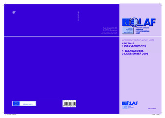 Euroopa Pettustevastane Amet : 2006 aasta aruanne
