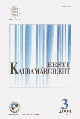Eesti Kaubamärgileht ; 3 2004-03
