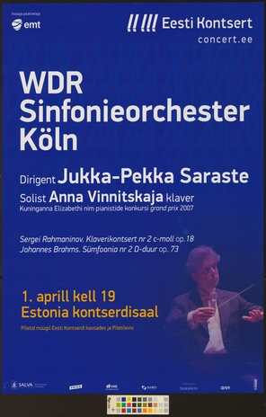 WDR Sinfonieorchester Köln, Jukka-Pekka Saraste, Anna Vinnitskaja