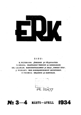 ERK ; 3-4 1934-03