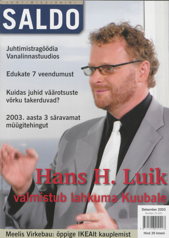 Saldo : äriklassi ajakiri ; 10 (25) 2003-12