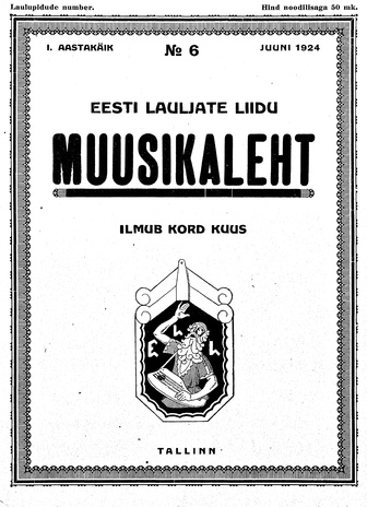 Muusikaleht ; 6 1924-06