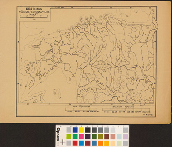 Eestimaa füüsilis-geograafiline kaart : [kontuurkaart] 