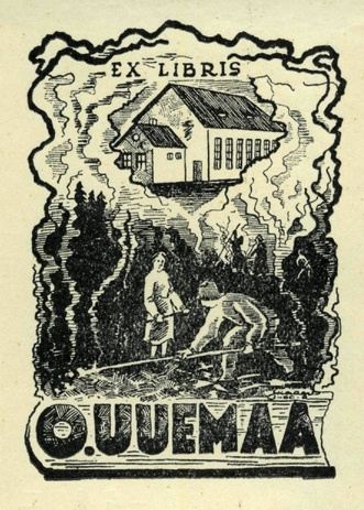 Ex libris O. Uuemaa 