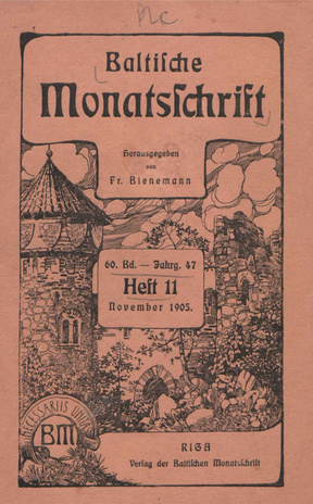 Baltische Monatsschrift ; 11 1905-11