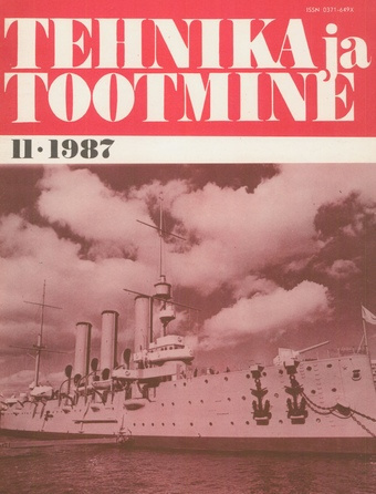 Tehnika ja Tootmine ; 11 1987-11