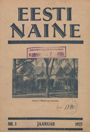Eesti Naine : naiste ja kodude ajakiri ; 1 (32) 1927-01