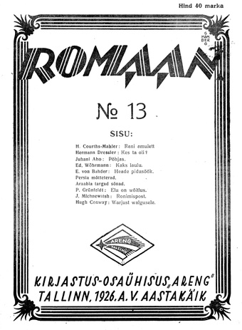 Romaan ; 13 (103) 1926-07